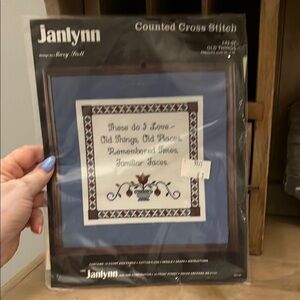 Vintage Janlynn Counted Cross Stitch Kit “Old Things” New 10” x 10”